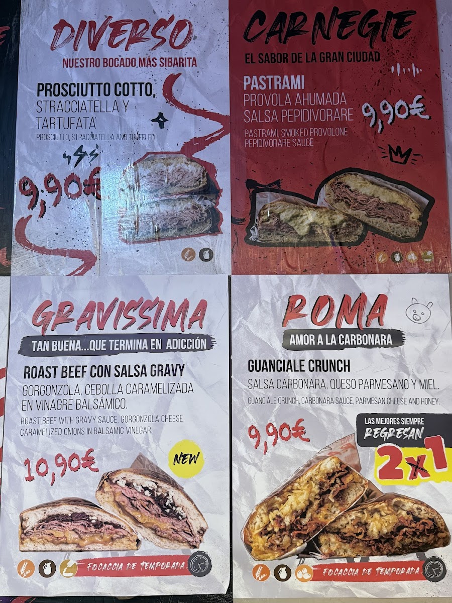 DIVORARE l Focaccia Madrid Photo Menu 1