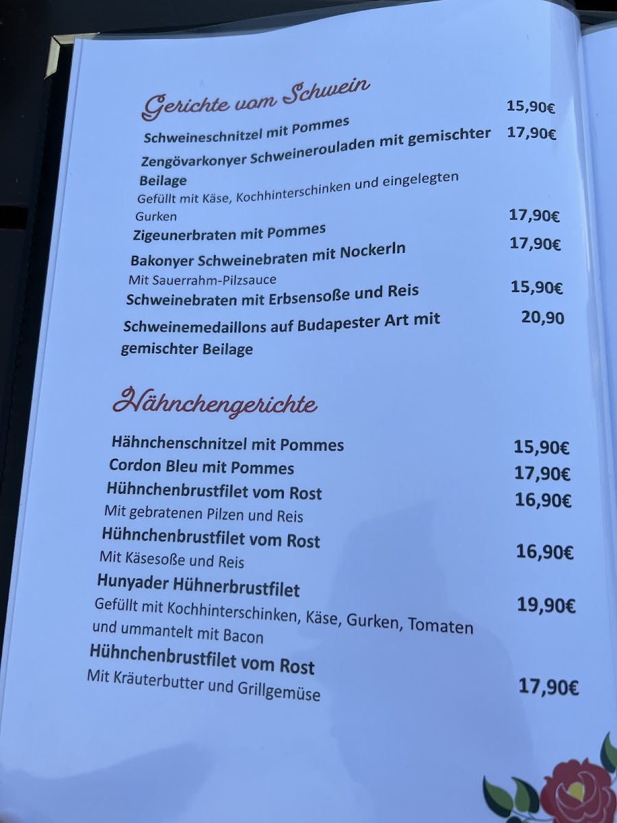 Restaurant Schützenhaus Photo Menu 1