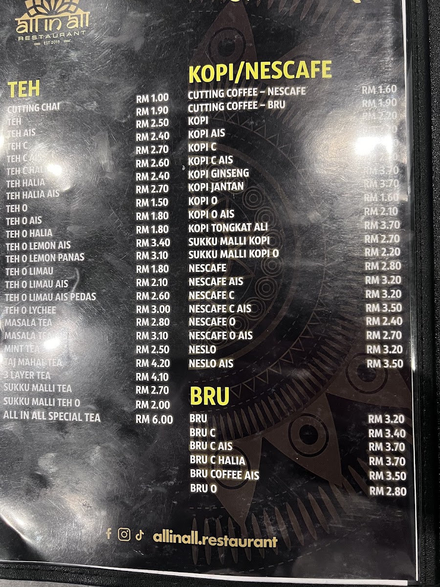 All in All Restaurant • Shah Alam Photo Menu 10