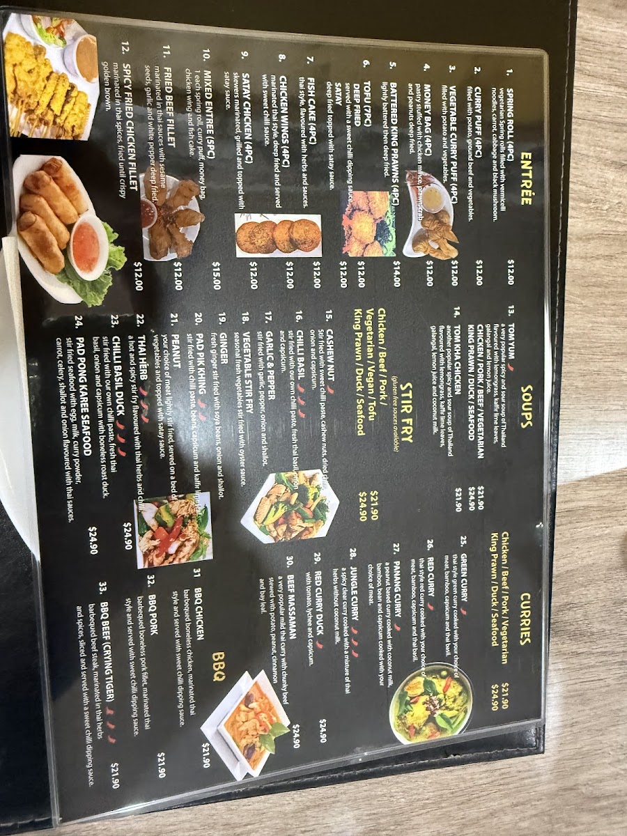Nana on the bay Thai Restaurant Photo Menu 6
