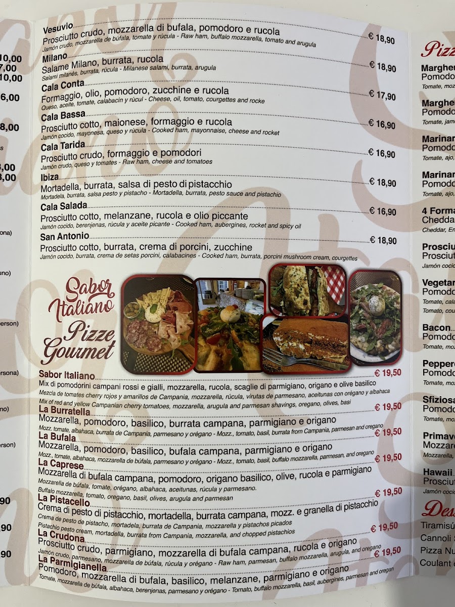 Sabor Italiano Ibiza Photo Menu 2