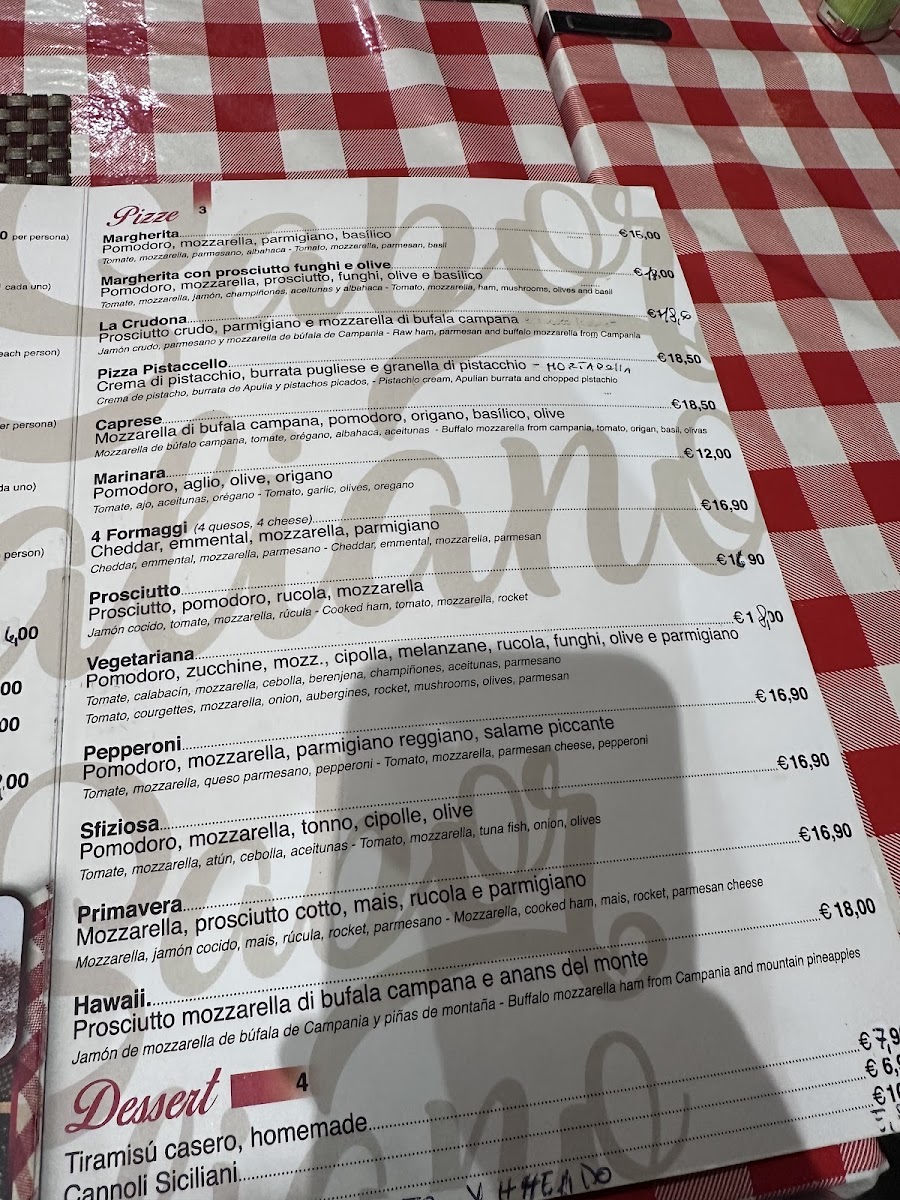 Sabor Italiano Ibiza Photo Menu 8