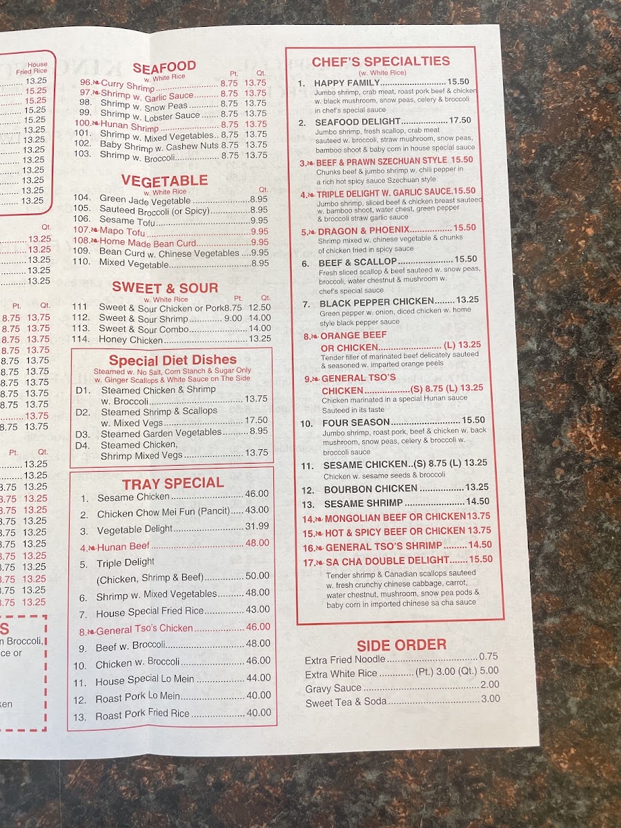 King Wok Chinese Restaurant Photo Menu 3