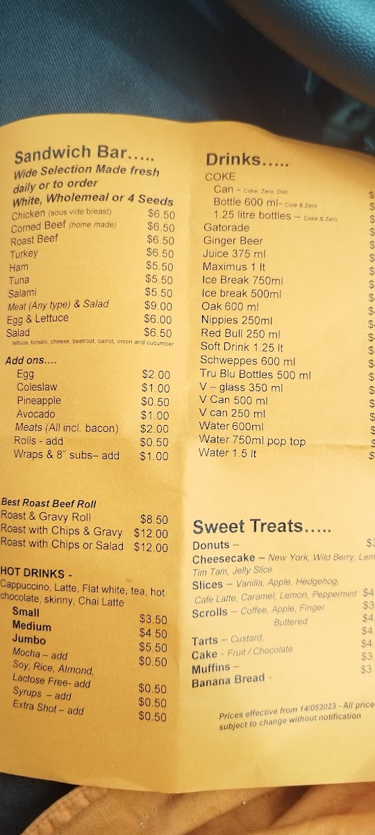 Bruce Street Takeaway Photo Menu 2