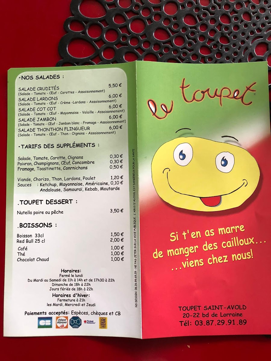 Le Toupet Photo Menu 6
