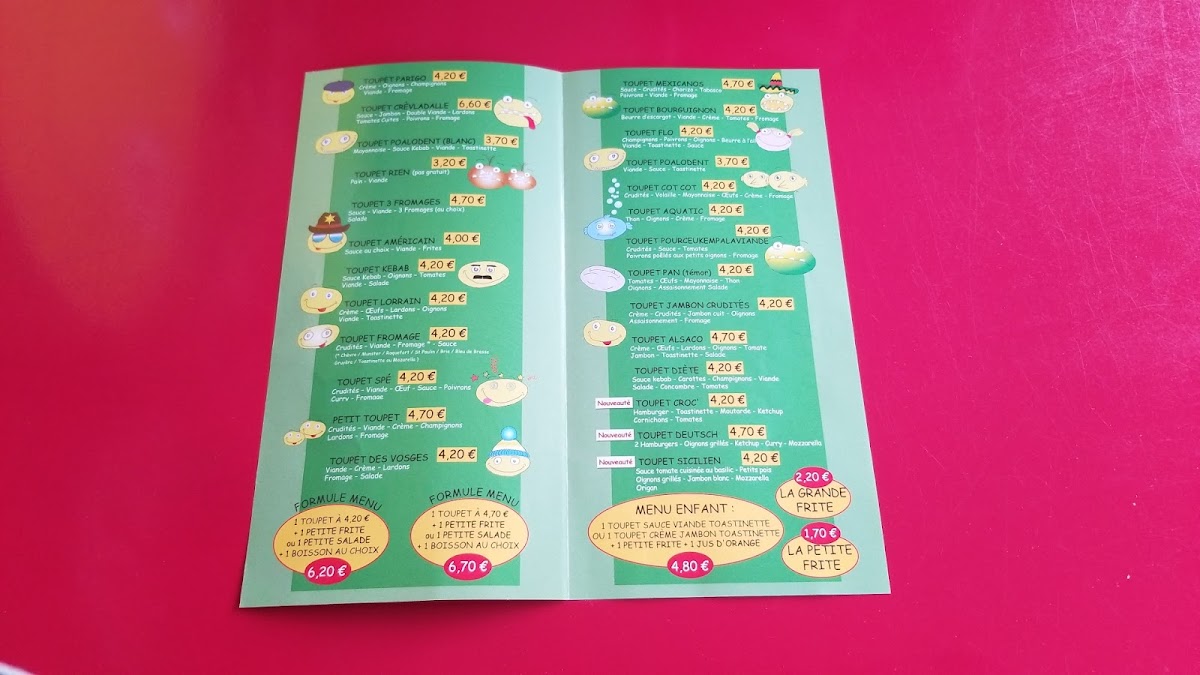 Le Toupet Photo Menu 9