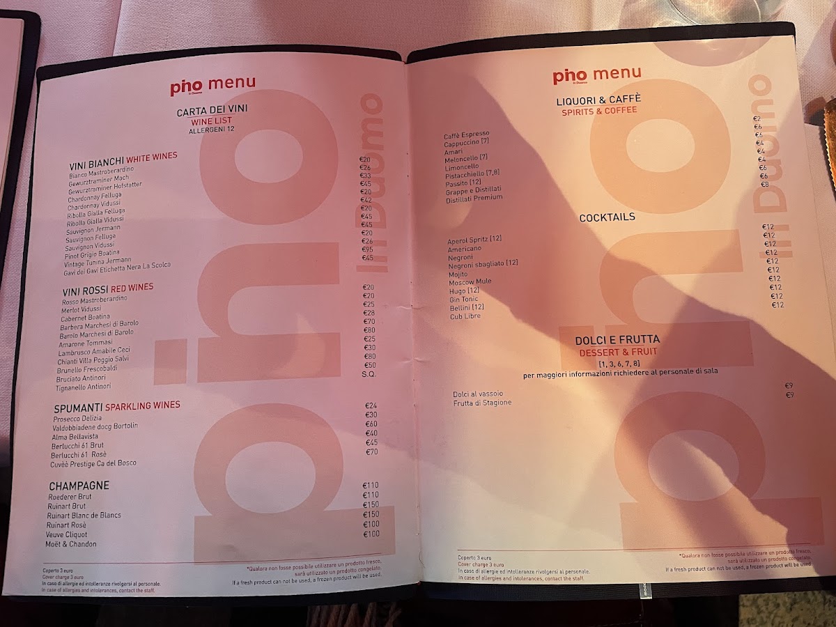 Da Regina 1985 Photo Menu 4