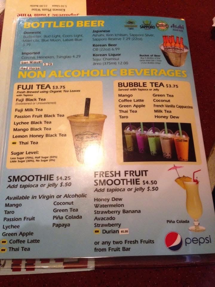 Fuji Japanese Buffet Photo Menu 10