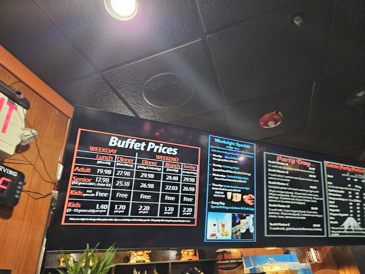 Fuji Japanese Buffet Photo Menu 8