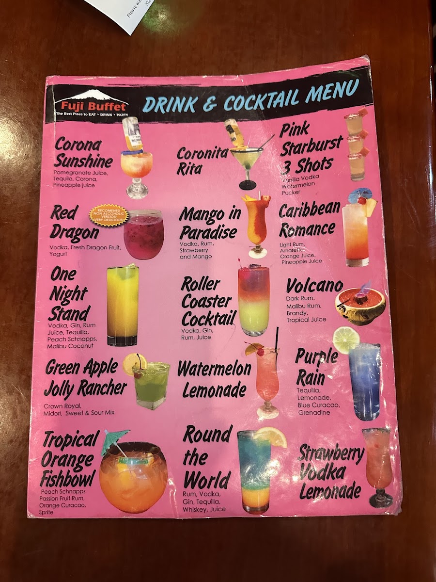 Fuji Japanese Buffet Photo Menu 9