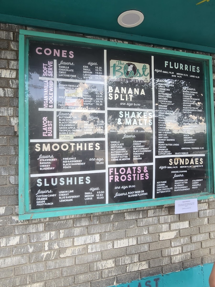 Blast Soft Serve Photo Menu 1
