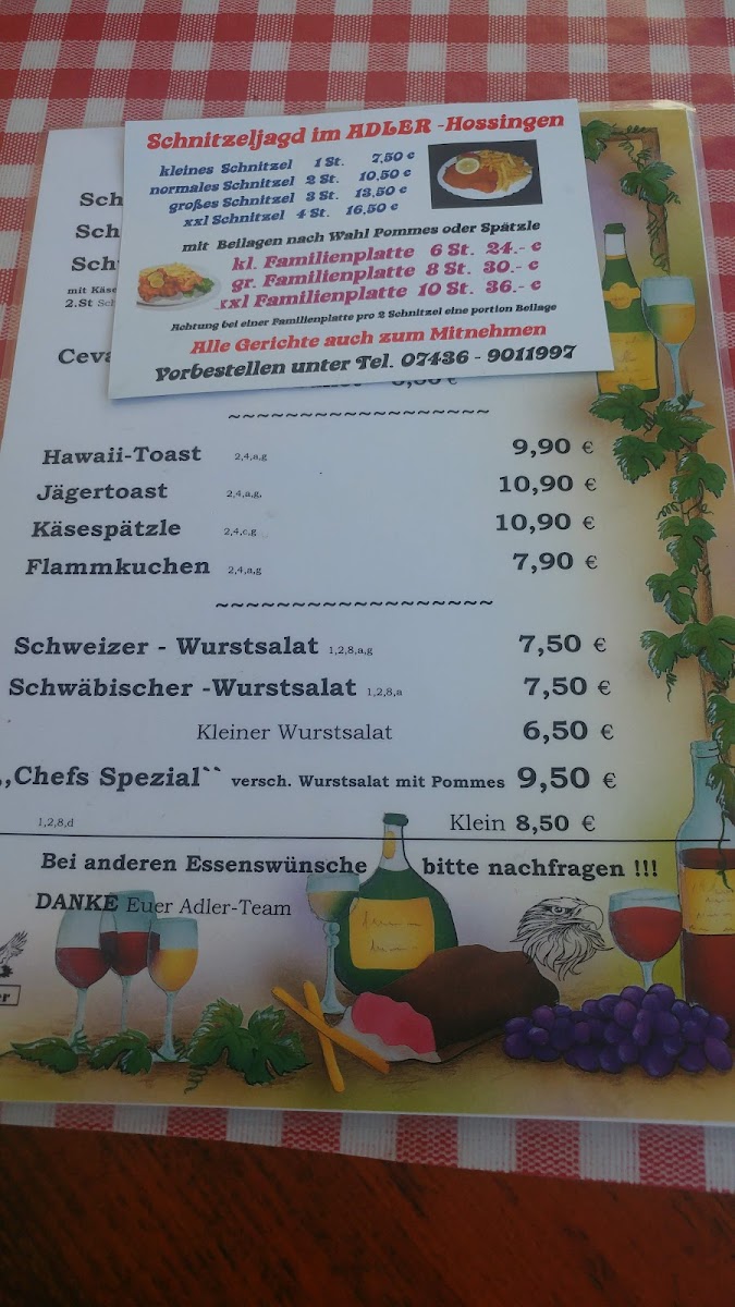 Gasthaus Adler Photo Menu 2