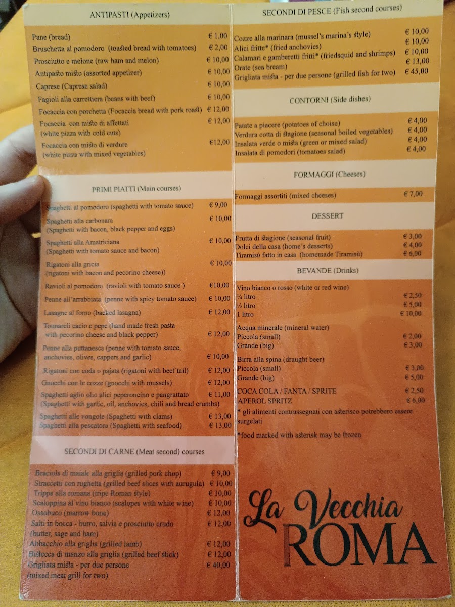 La Vecchia Roma Photo Menu 10