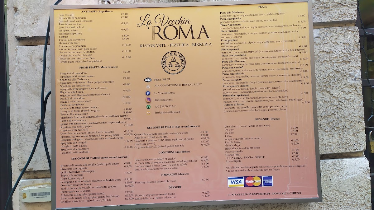 La Vecchia Roma Photo Menu 6
