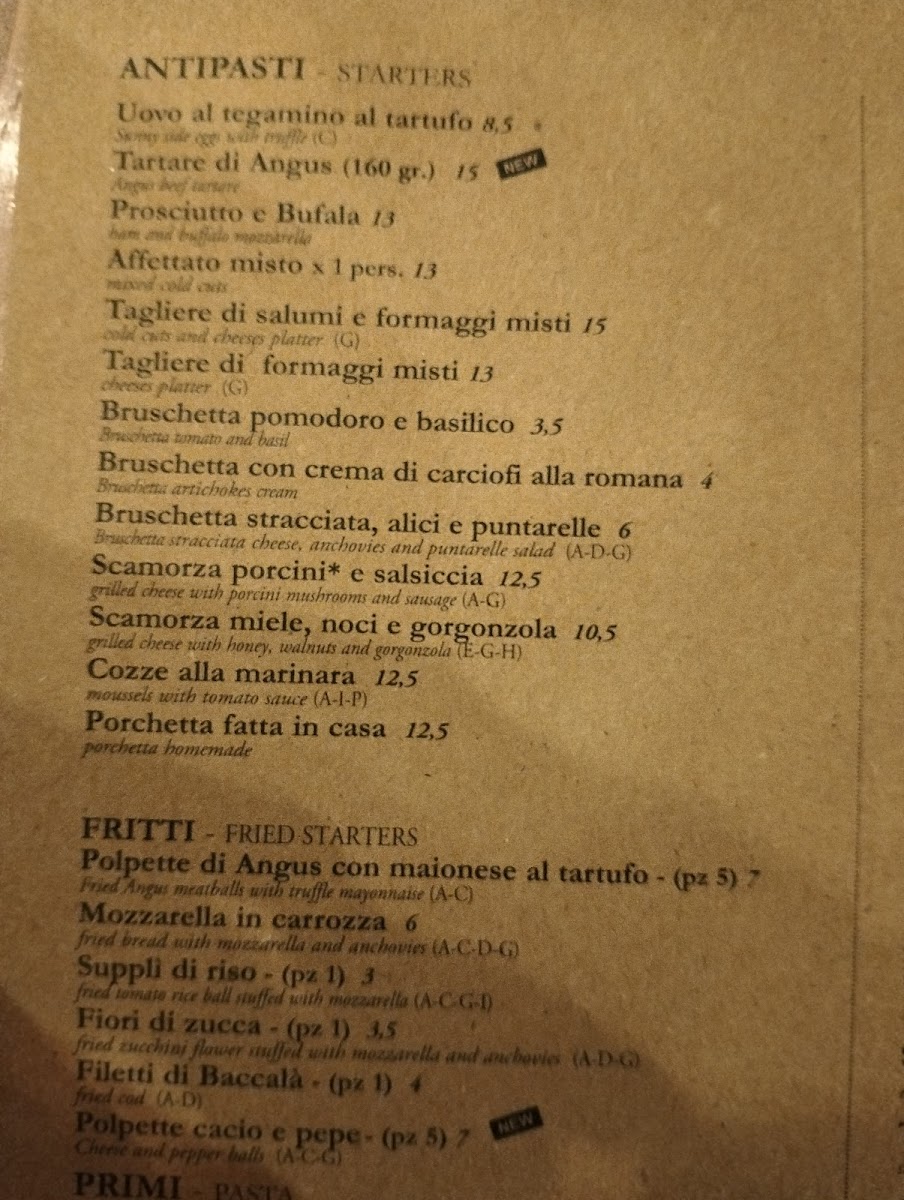 La Vecchia Roma Photo Menu 9