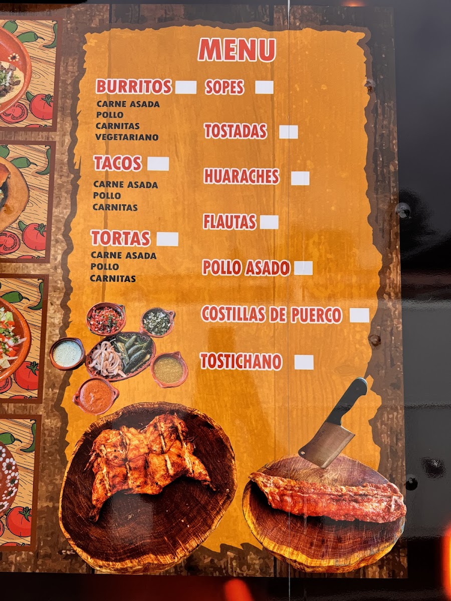 El Pollo Chano Photo Menu 1