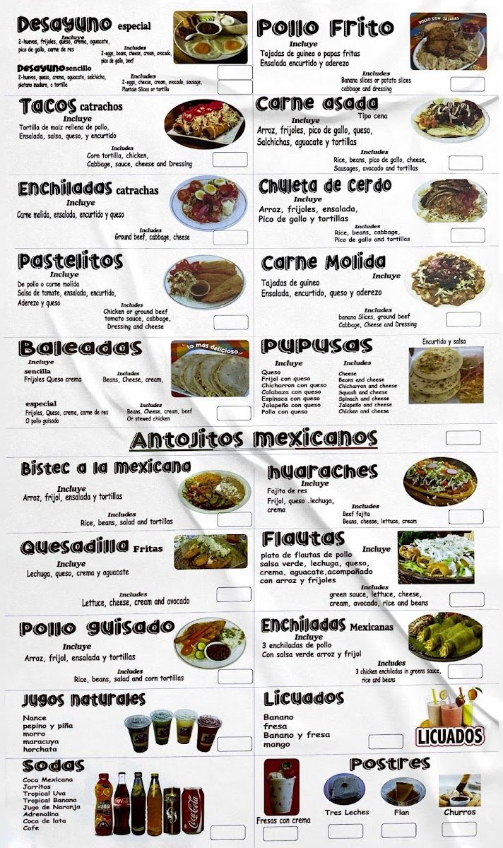 Sazon Latino Buda TX Photo Menu 1
