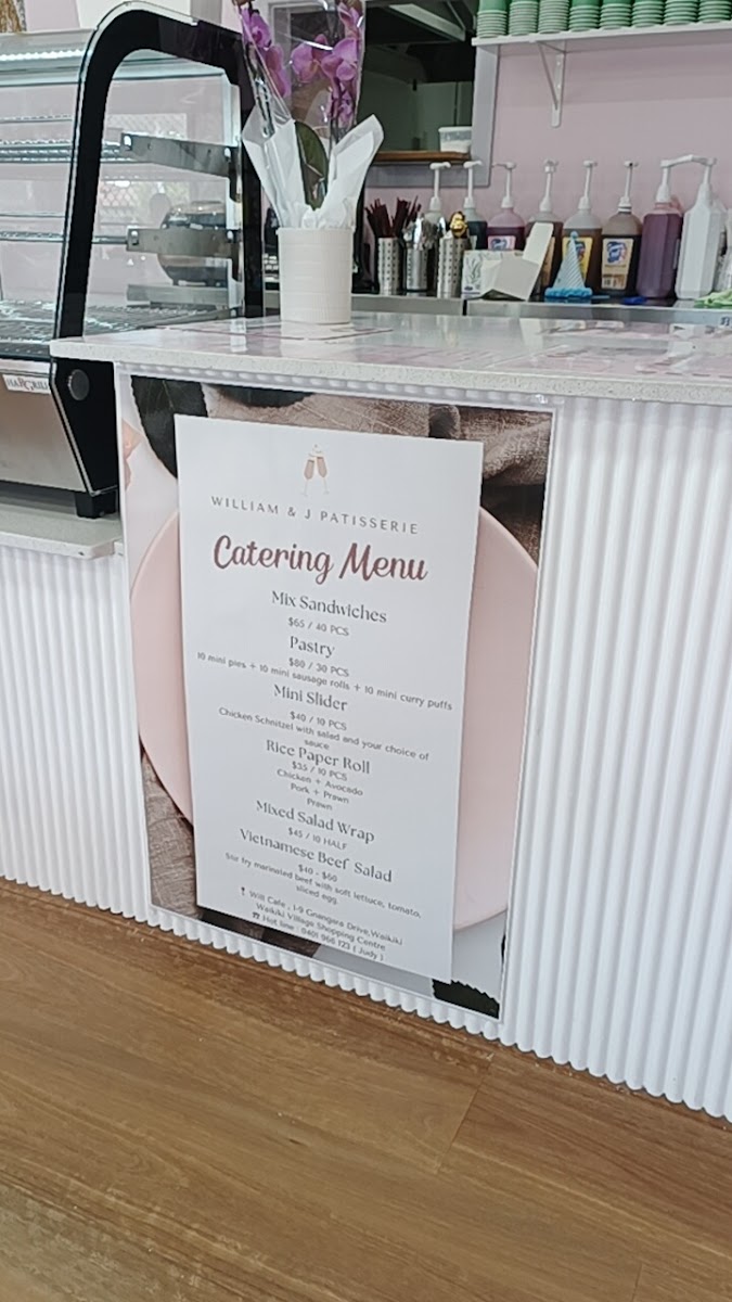 William and J Patisserie Photo Menu 8