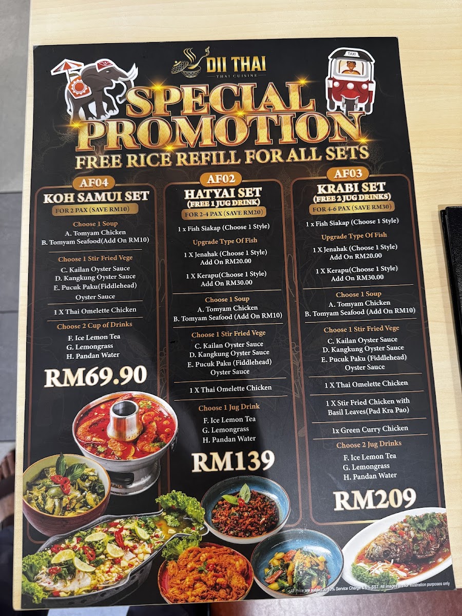 Dii Thai Setia City Mall Photo Menu 1