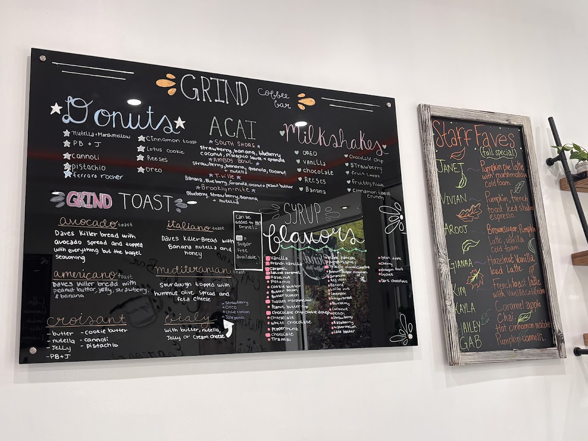 The Grind Coffee Bar Photo Menu 4