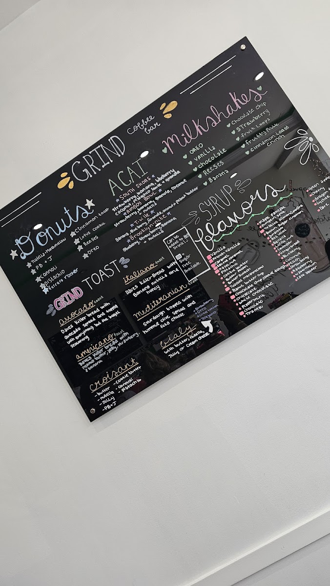 The Grind Coffee Bar Photo Menu 6