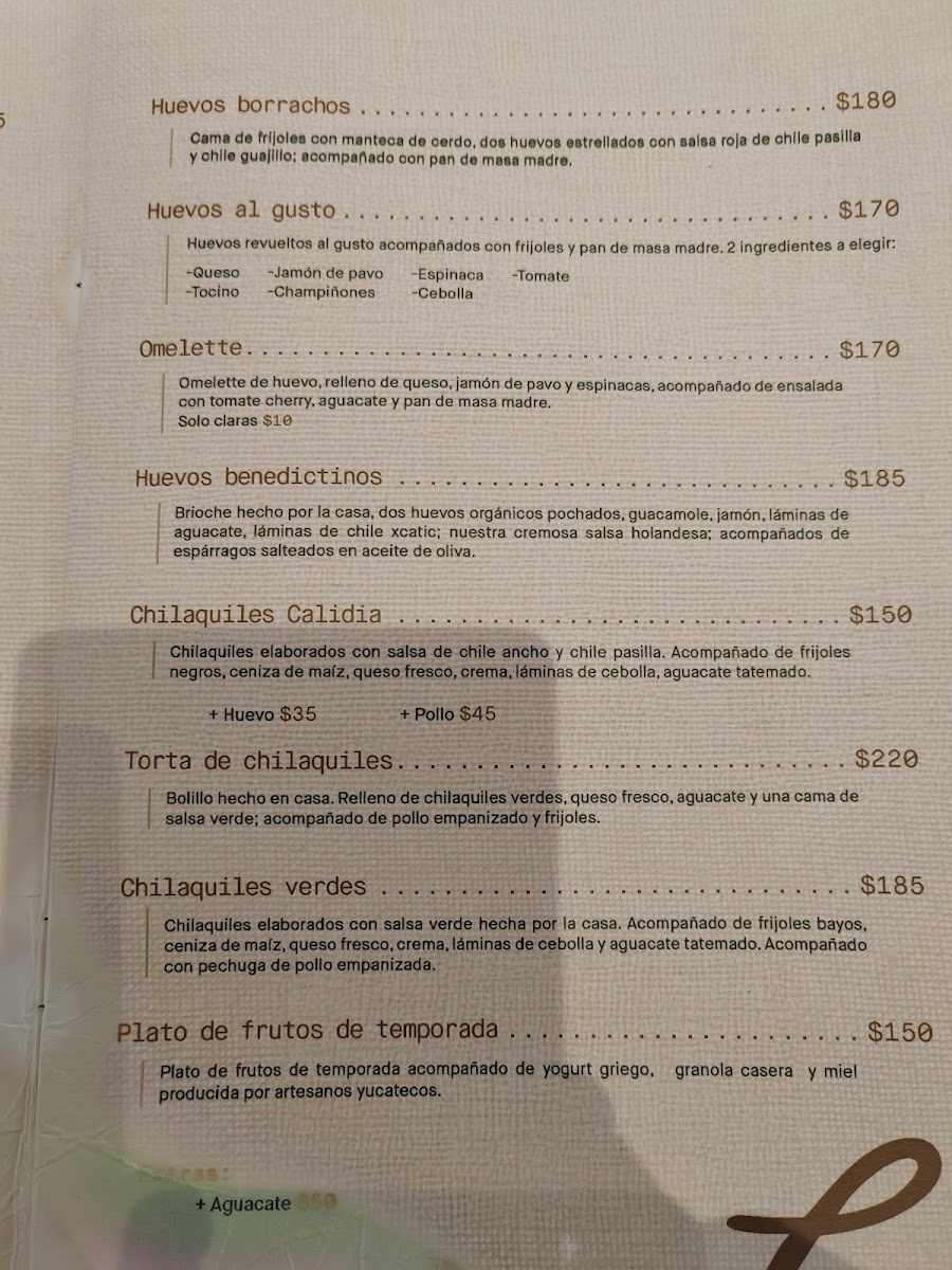 Calidia Photo Menu 3