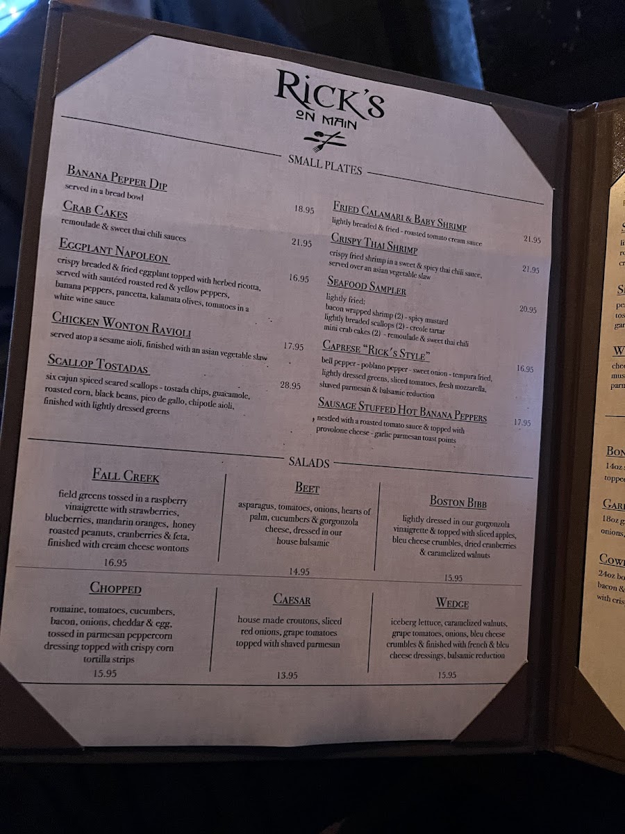Rick's On Main Photo Menu 4