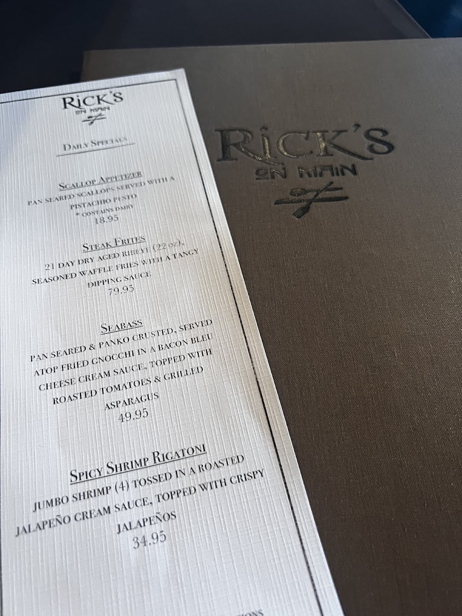 Rick's On Main Photo Menu 7