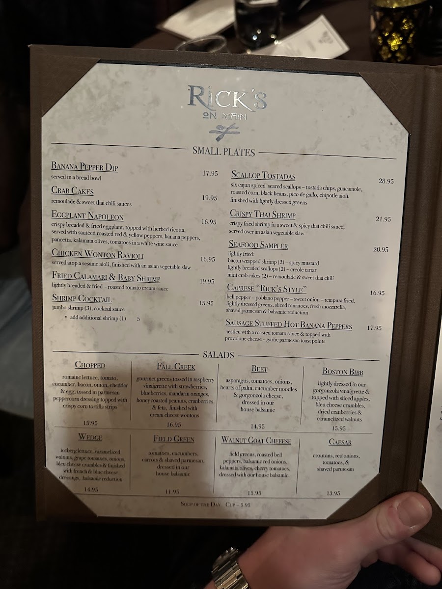 Rick's On Main Photo Menu 9