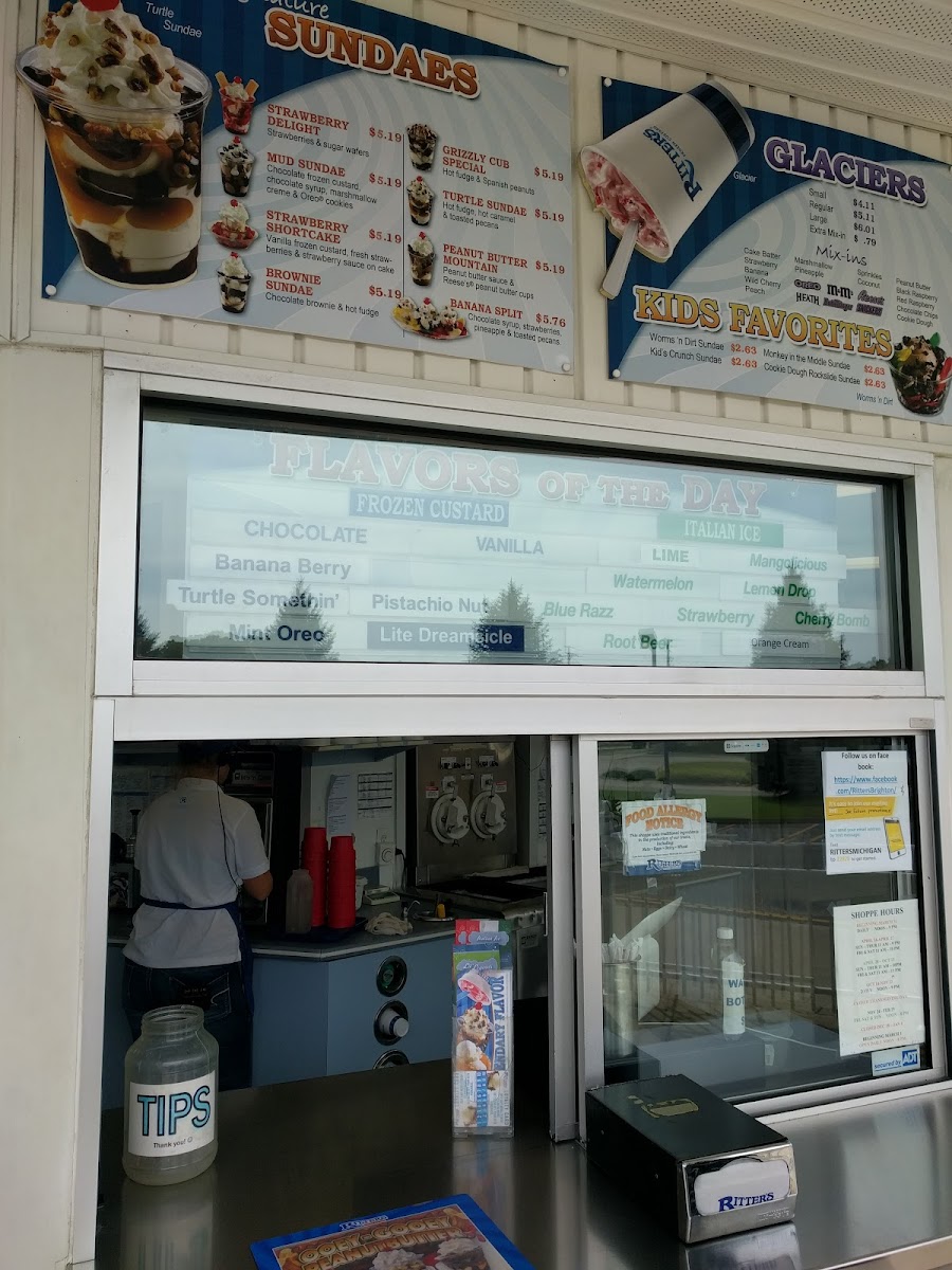 Ritters Frozen Custard Brighton Photo Menu 5