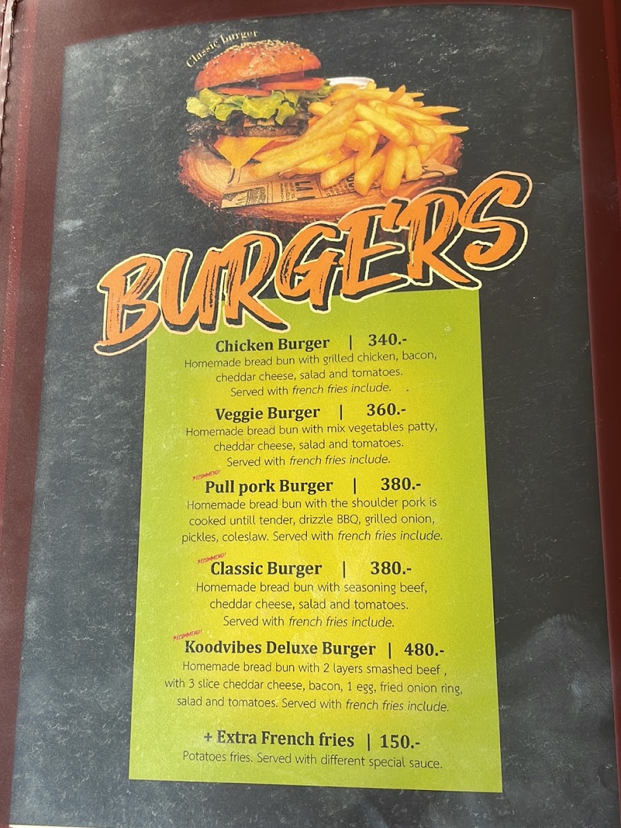 Kood Vibes Bakery & Restaurant Photo Menu 2