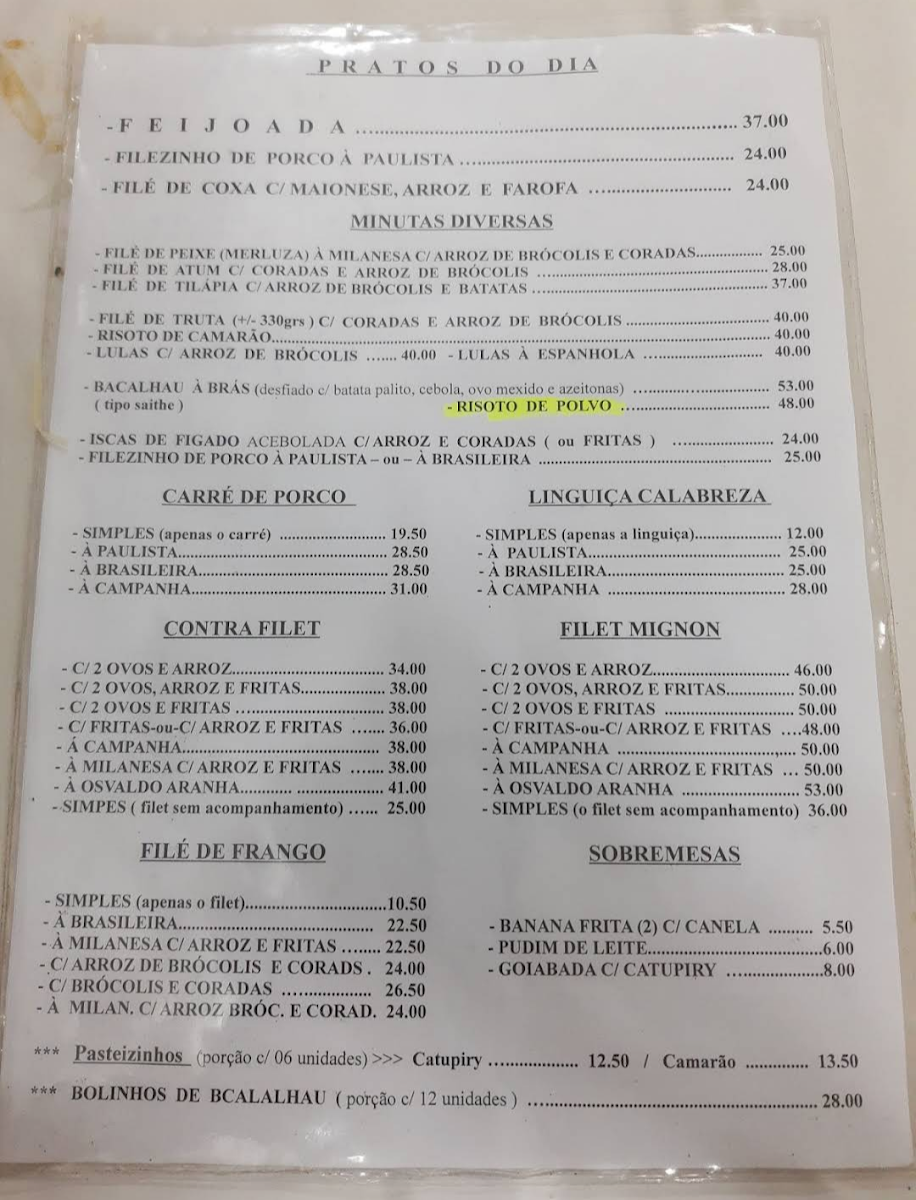 Adriano's Restaurant Photo Menu 9