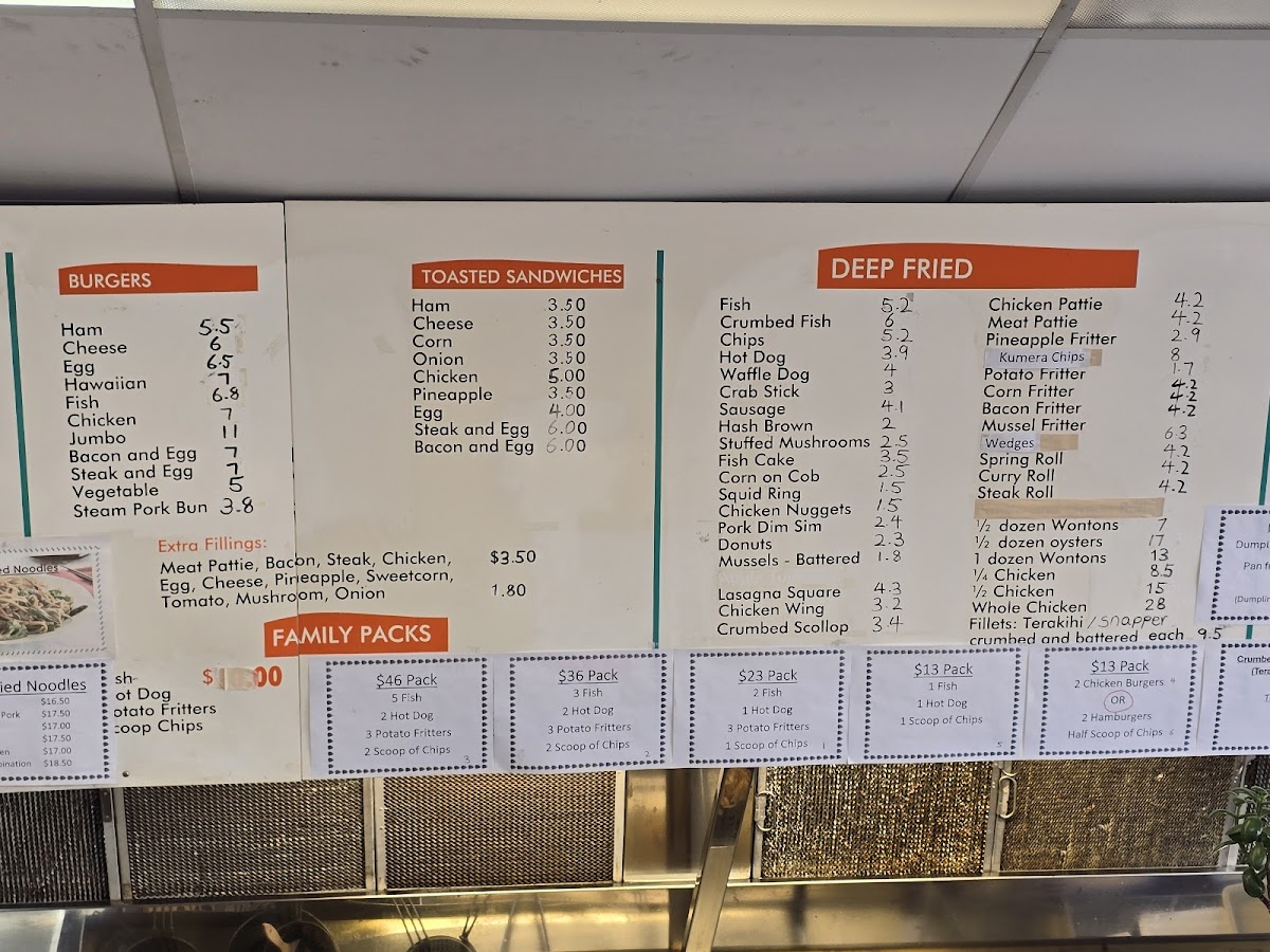 Wallaceville Takeaways Photo Menu 3