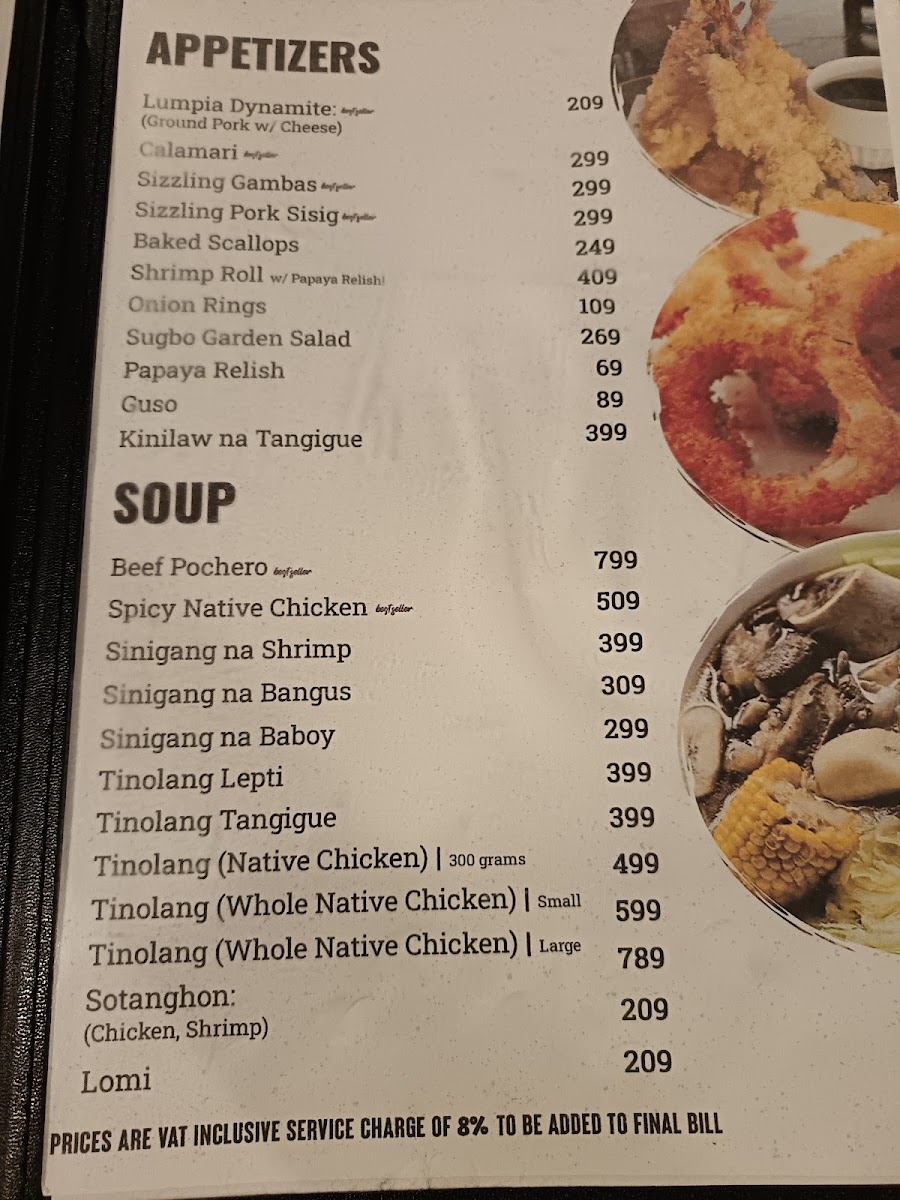 Sugbo Maya Seafoods, Grill Restaurant Photo Menu 2