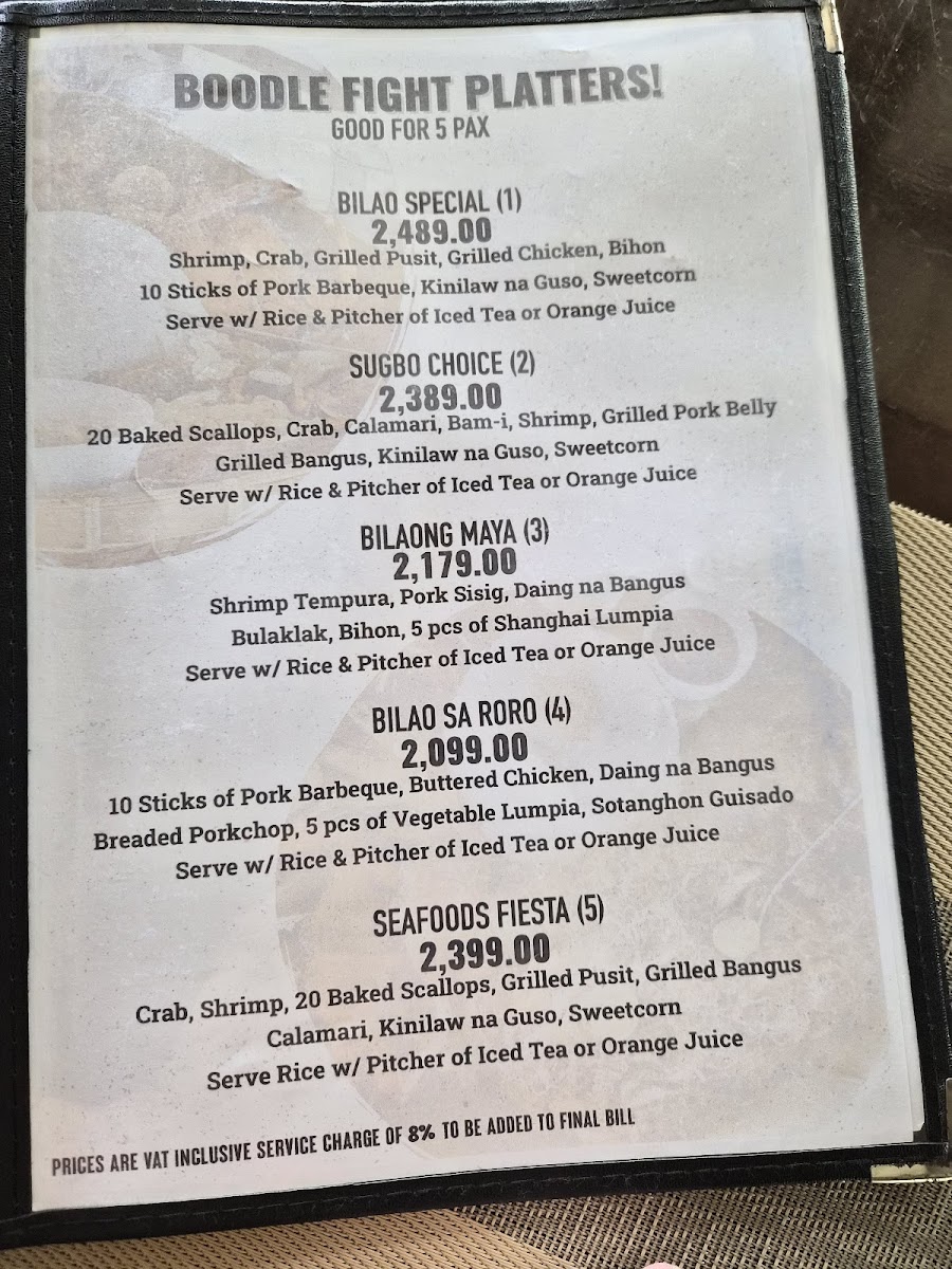 Sugbo Maya Seafoods, Grill Restaurant Photo Menu 5