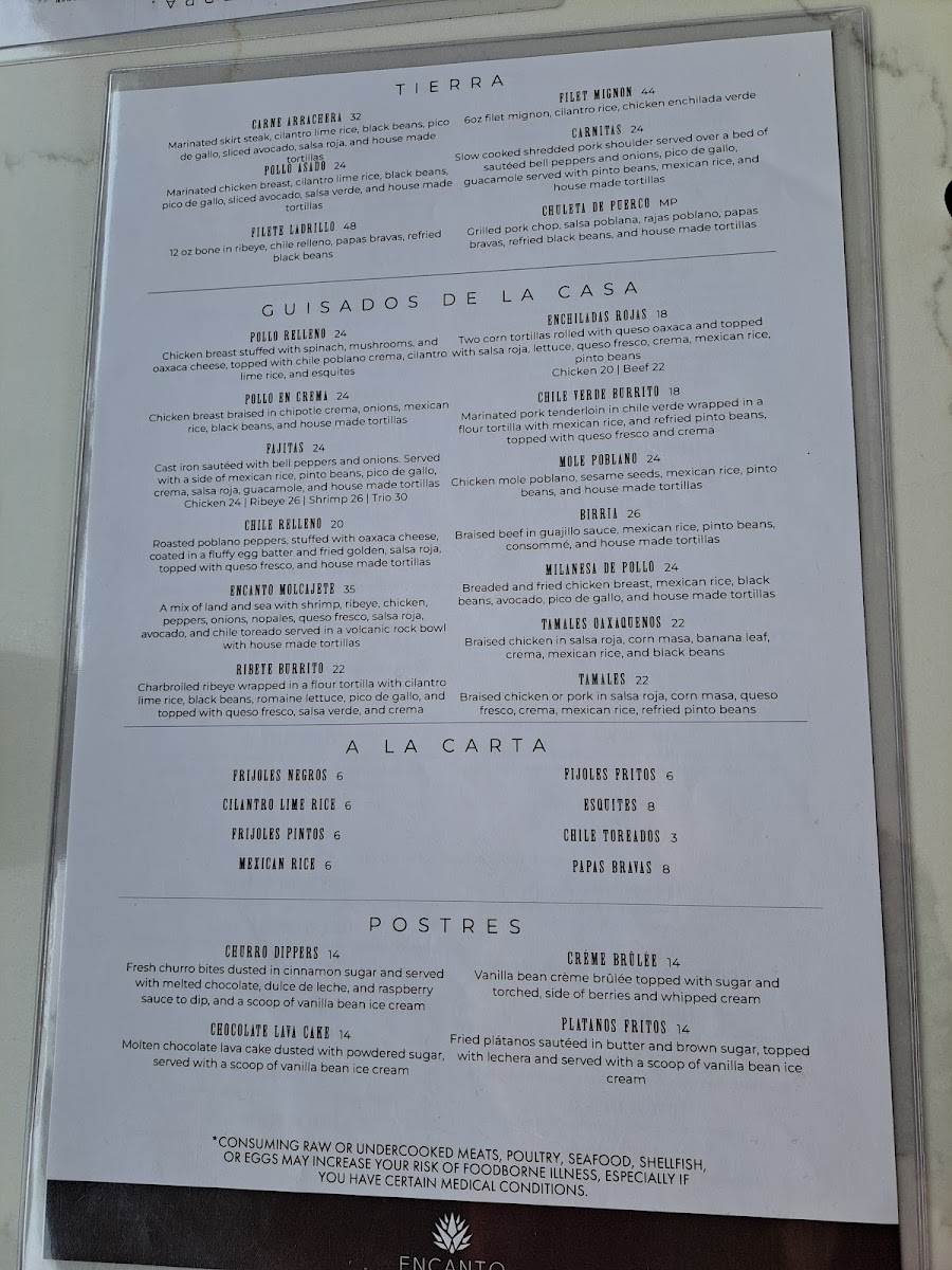 Encanto Cocina & Tequila Bar Photo Menu 8