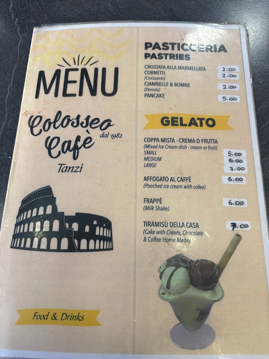 Colosseo Cafè Tanzi dal 1982 Photo Menu 1