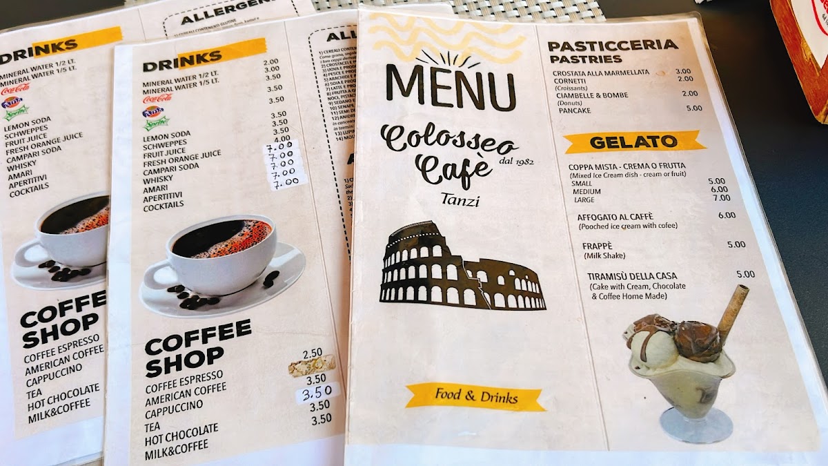 Colosseo Cafè Tanzi dal 1982 Photo Menu 2