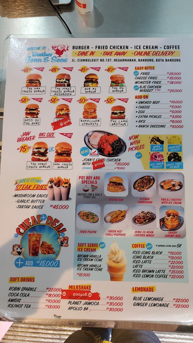 Brother Jonn & Sons Photo Menu 4