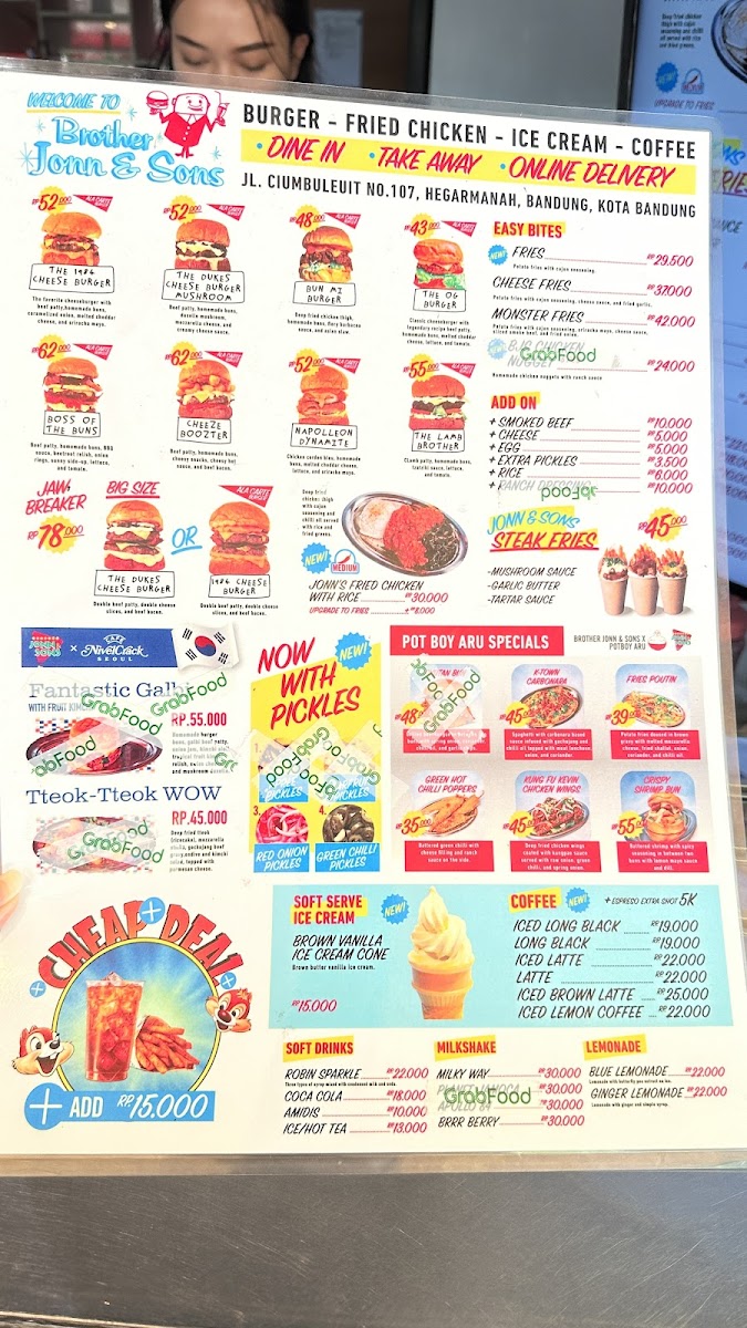 Brother Jonn & Sons Photo Menu 7