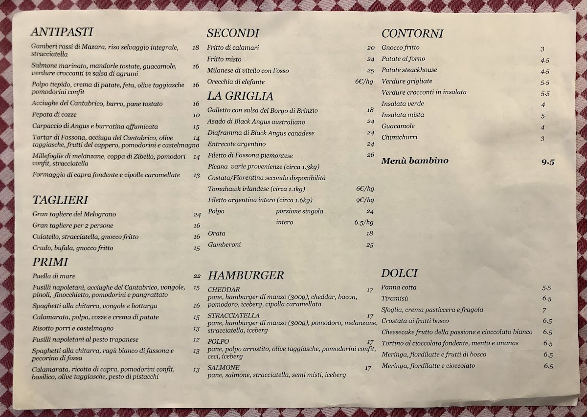 Il Melograno | Ristorante di Carne alla Griglia & Pizzeria Photo Menu 4