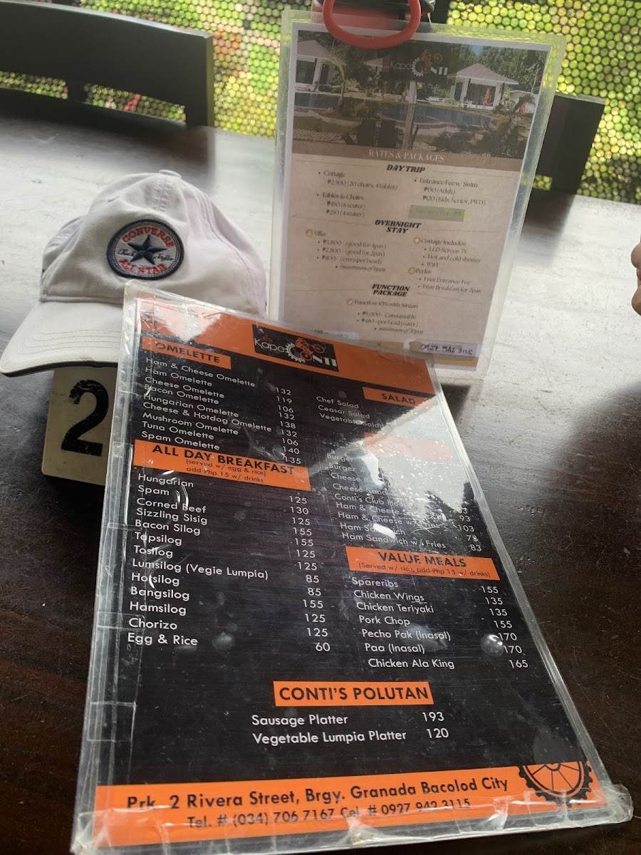 Kape CONTI Photo Menu 3