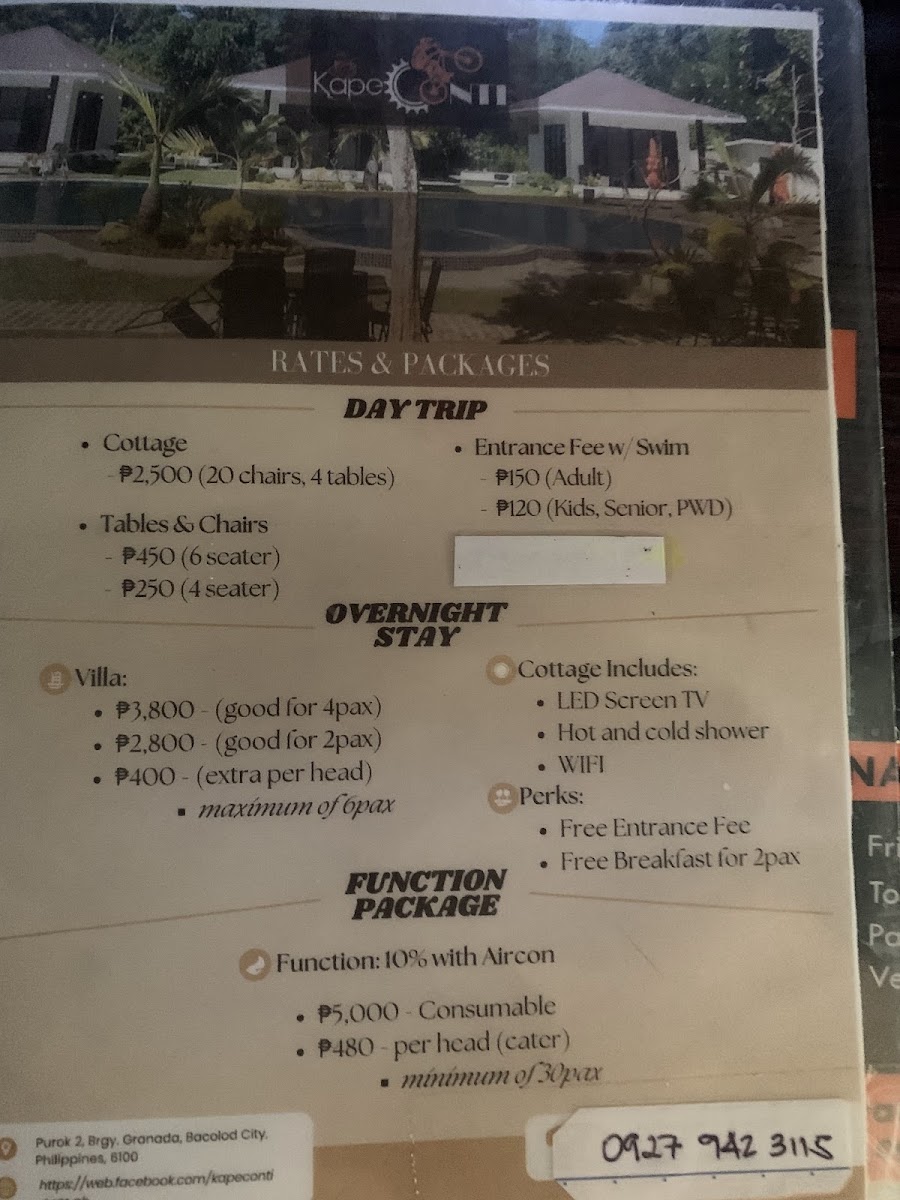 Kape CONTI Photo Menu 4