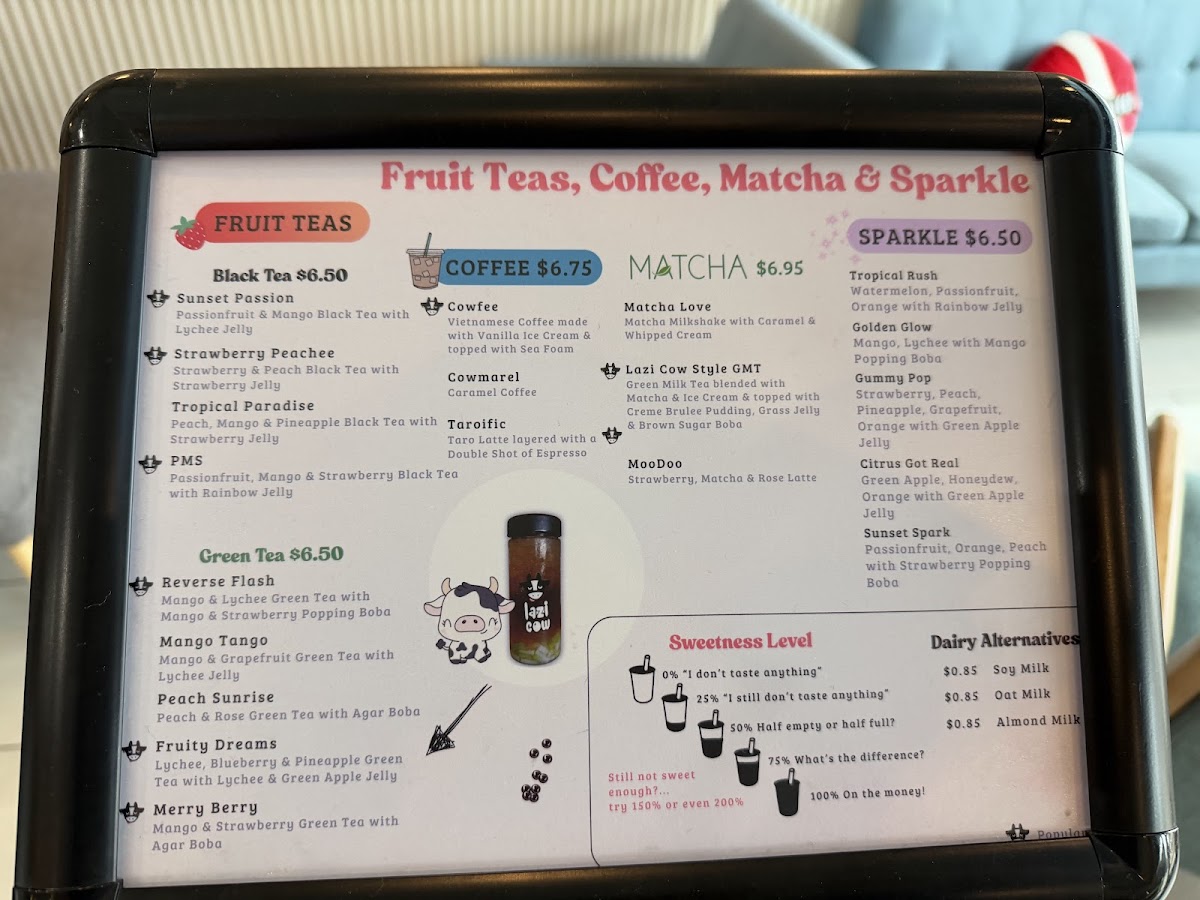 Lazi Cow - Frisco Photo Menu 3