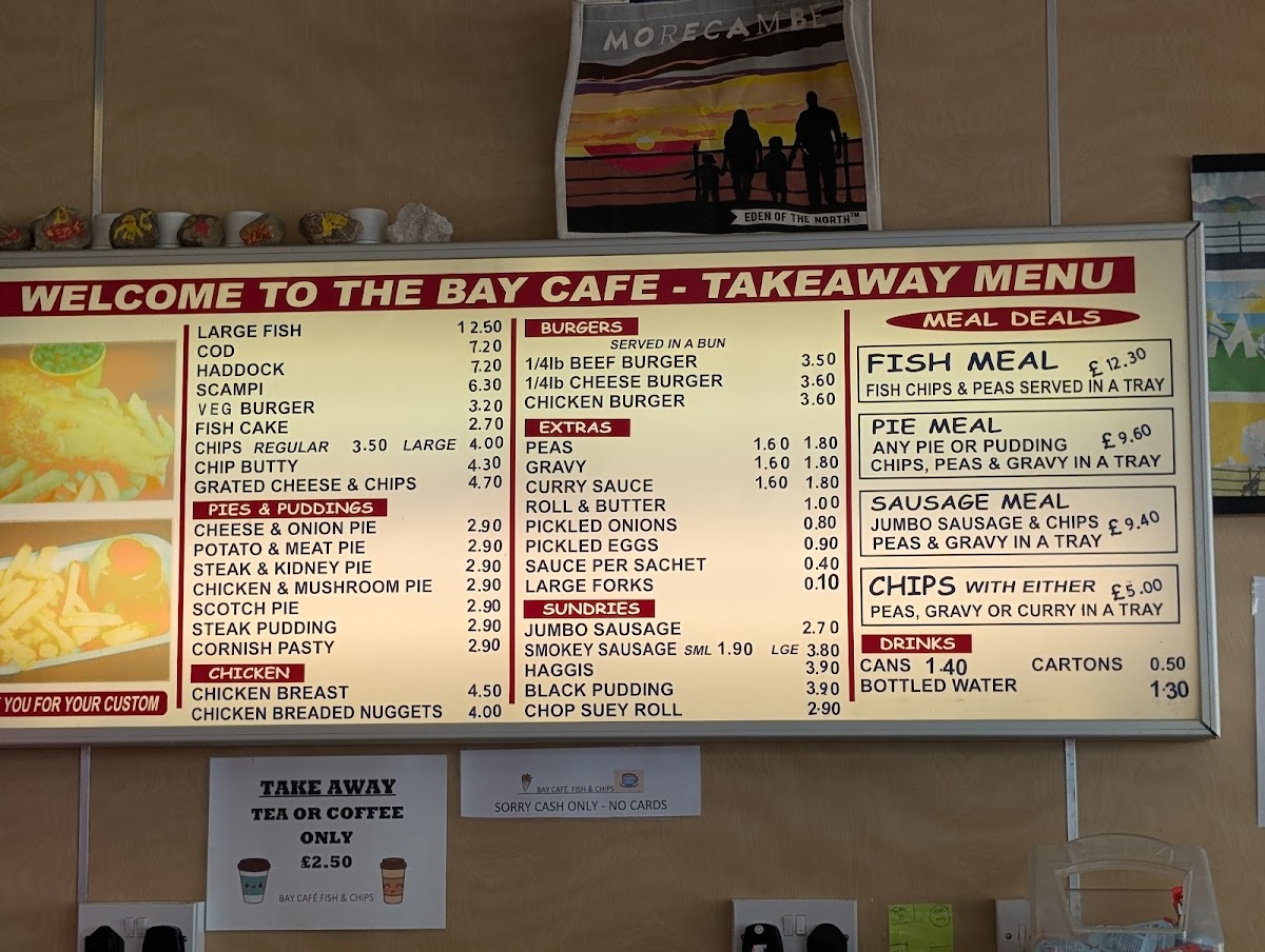 The Bay Cafe ( Blackburn Chippy ) Photo Menu 1