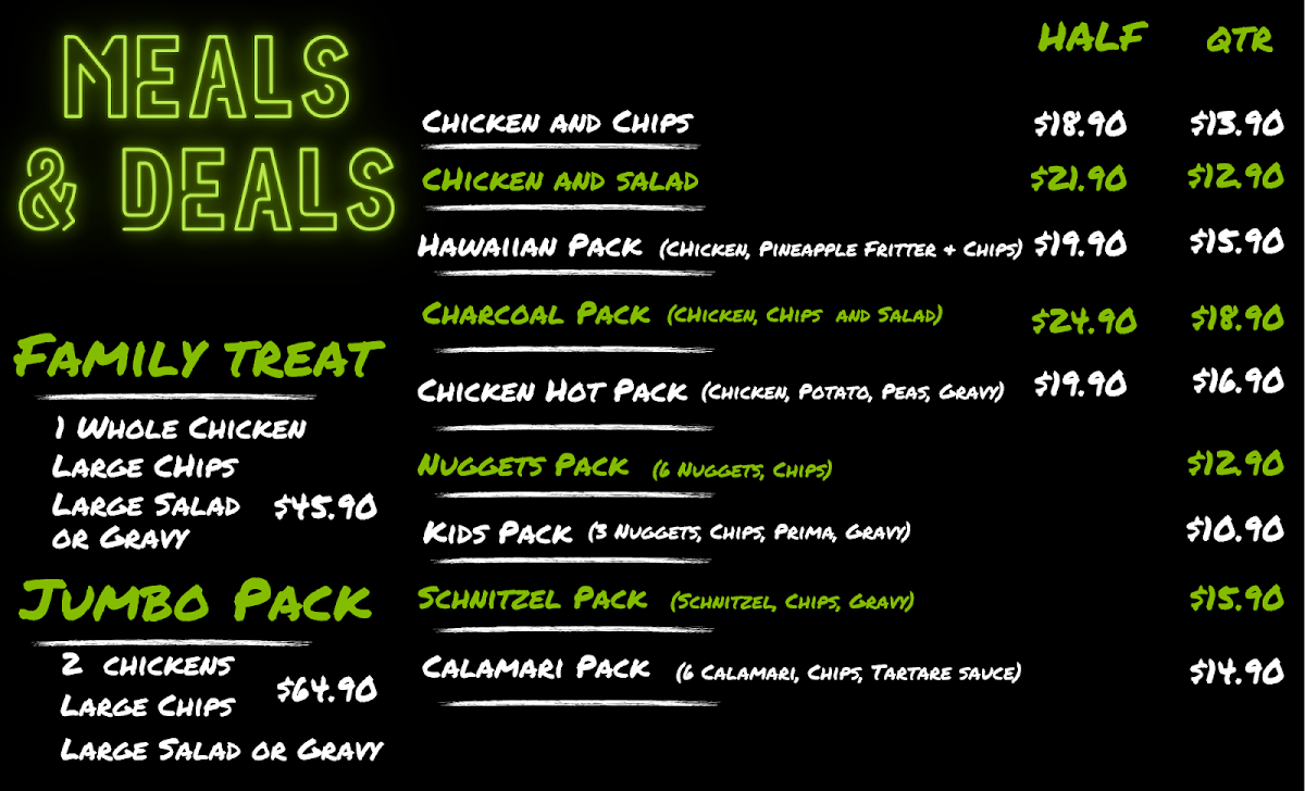 Ranges Charcoal Chicken Photo Menu 1