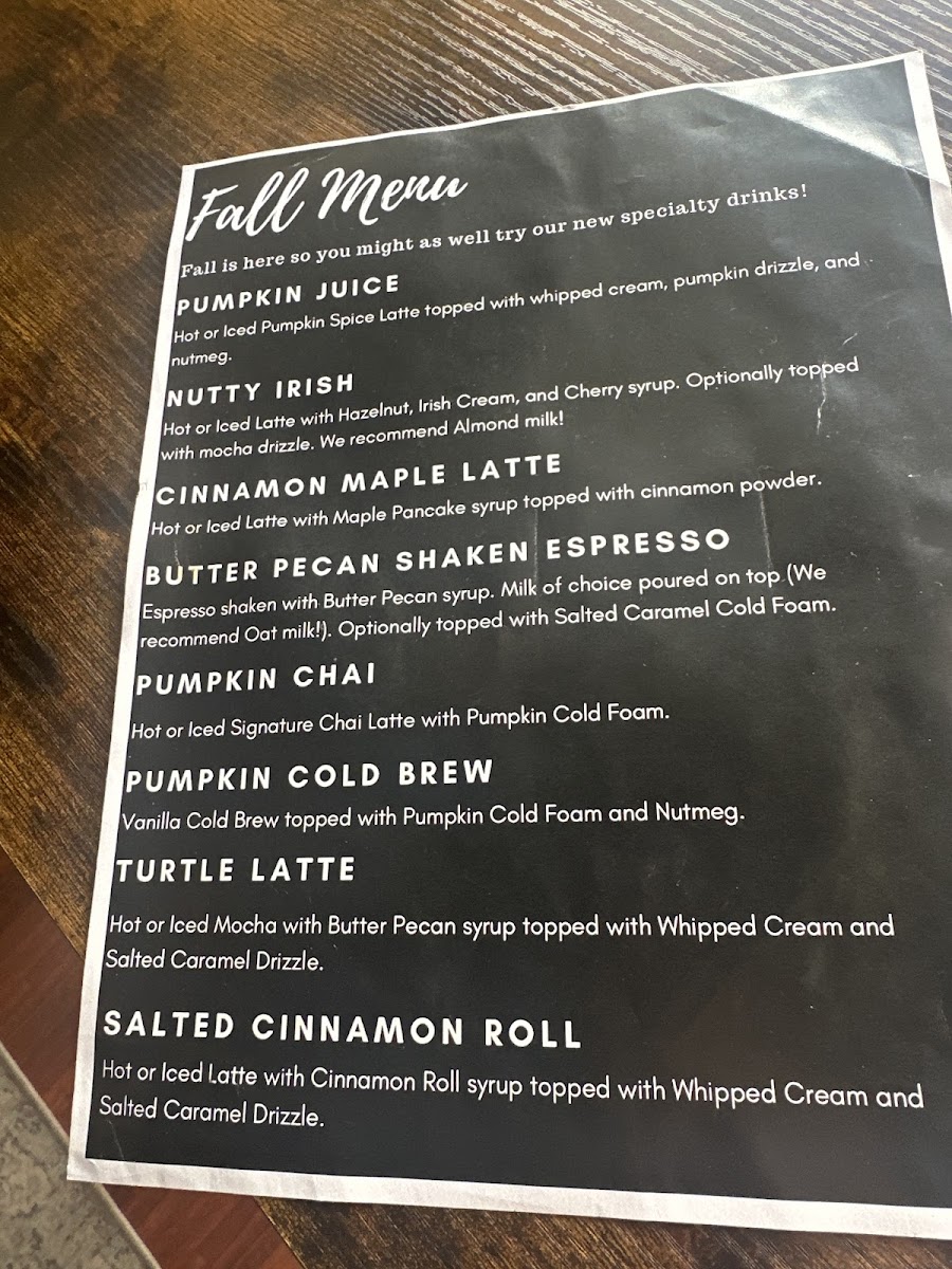 SK Coffee & CO Photo Menu 1