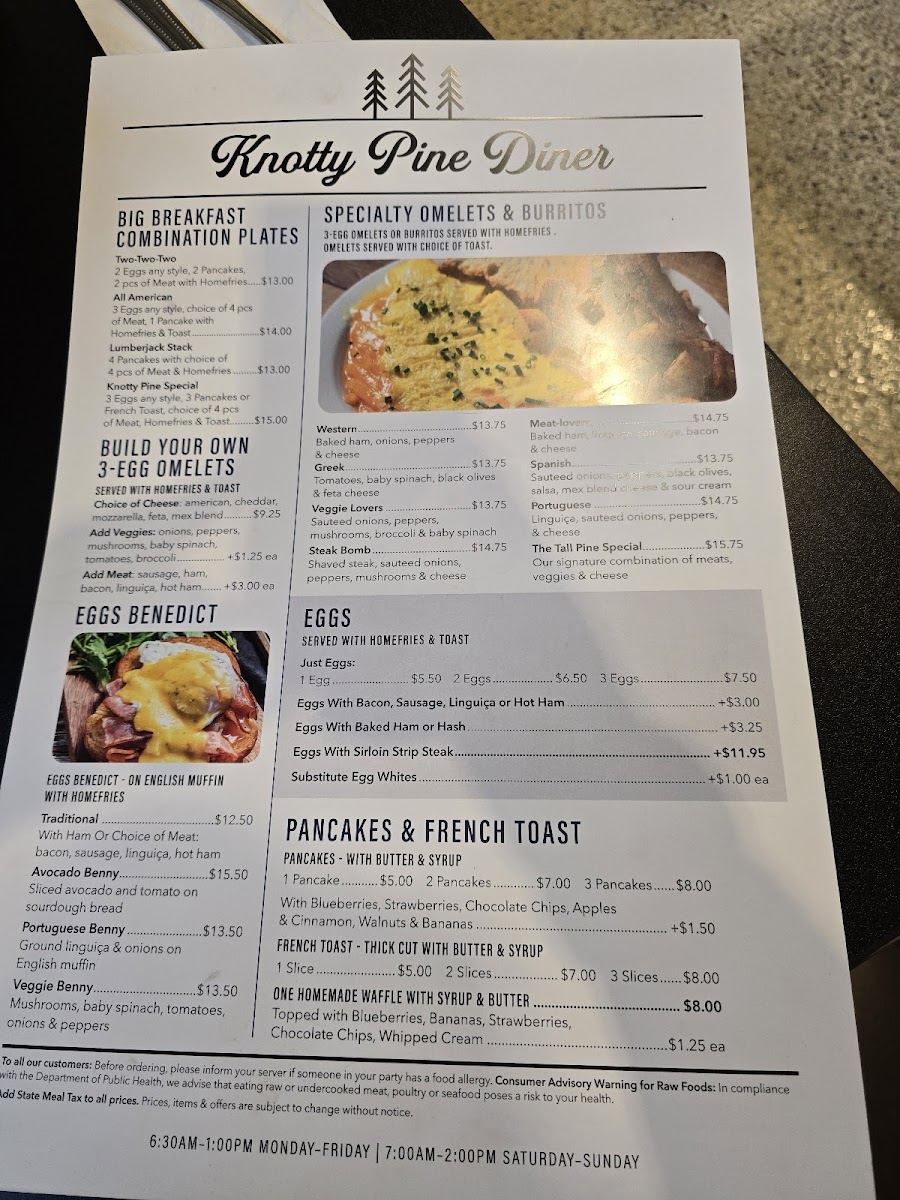 Knotty Pine Diner Photo Menu 3