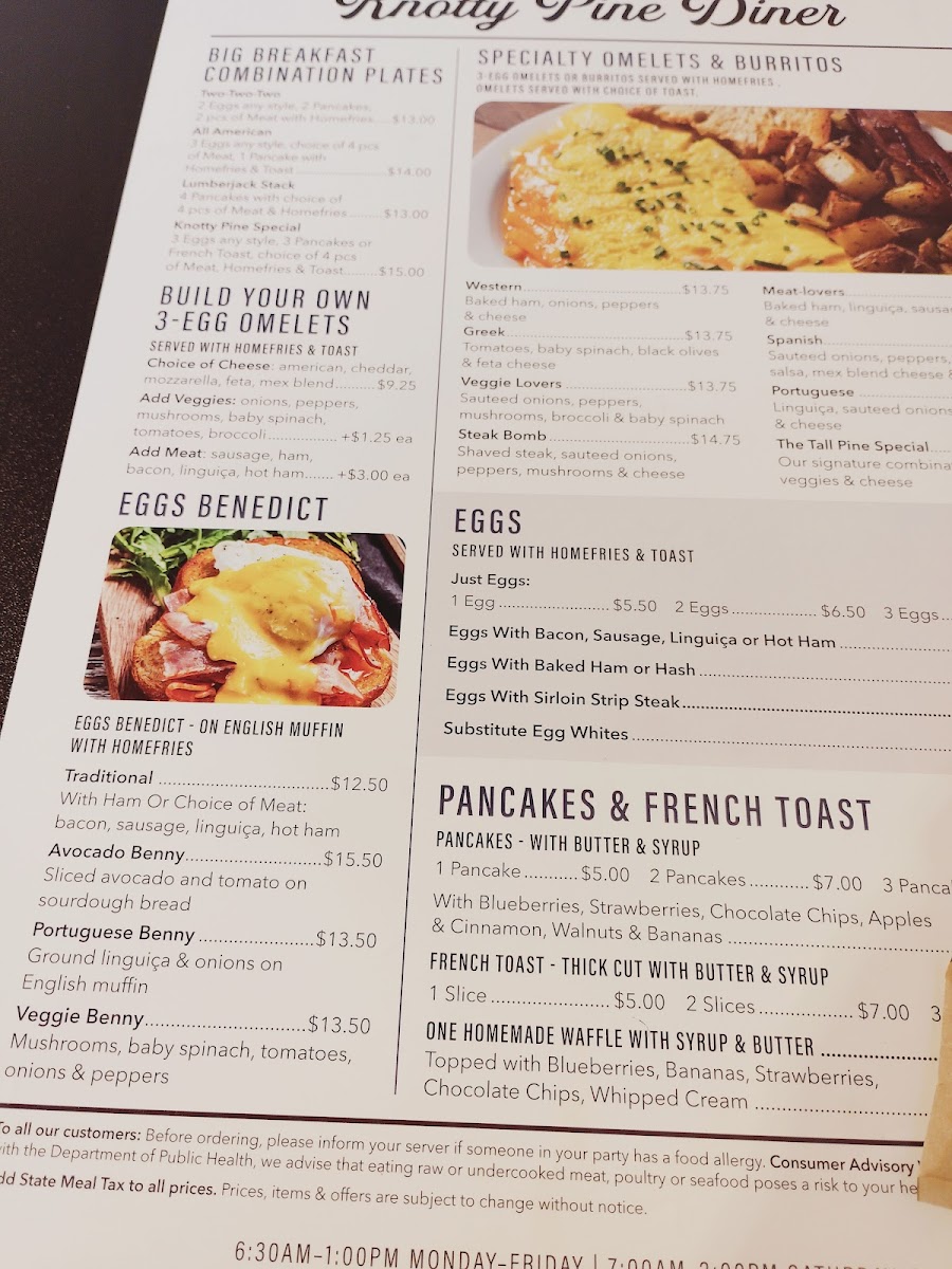 Knotty Pine Diner Photo Menu 4