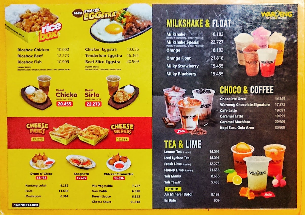 Waroeng Steak & Shake Ciputat Photo Menu 7